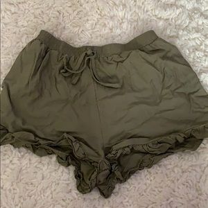 Soft green shorts
